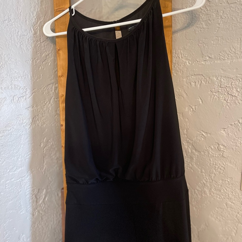 WHITE HOUSE BLACK MARKET, Size M, Black, Wide Leg Jumpsuit Jumper.